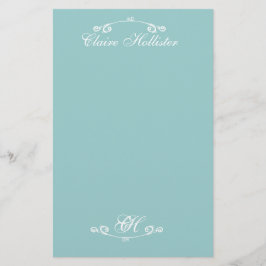 Papelaria Titular da conta profissional String 2 Monogramas