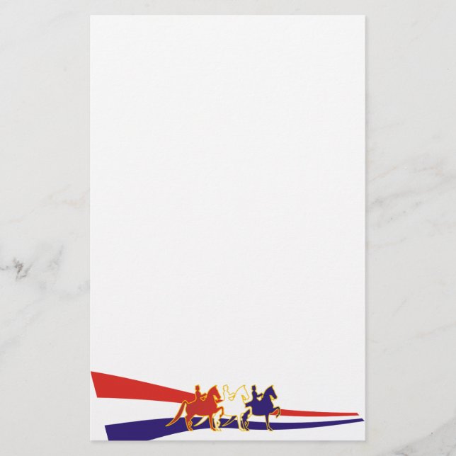 Papelaria Todo o papel de carta americano de Saddlebred (Frente)