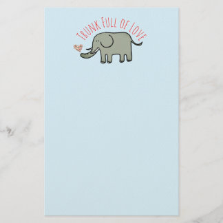 Papelaria Tromba Cheia de Amor Elefante Fofo Rabisco