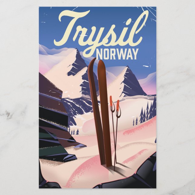 Papelaria Trysil Norway ski (Frente)