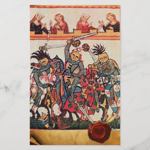 PAPELARIA TURNAÇÃO MEDIEVAL, LUTA CONTRA KNIGHTS E DAMSELS