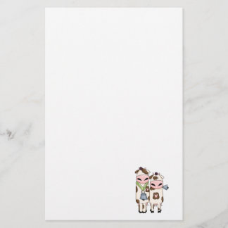 Papelaria um casal de vacas fofinhas