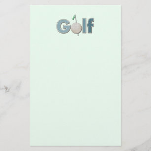 Papelaria Um golfe da palavra