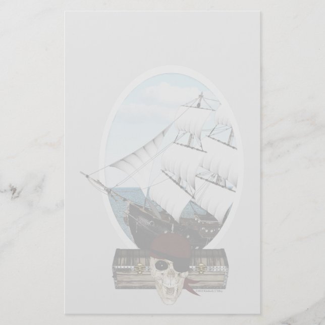 Papelaria Um navio pirata (Frente)