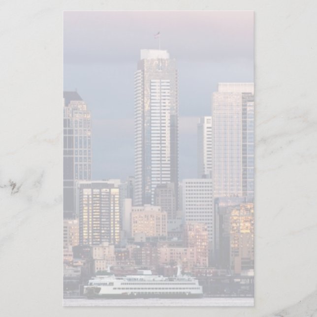 Papelaria Um pôr do sol lindo e dramático visto do Ocidente (Frente)