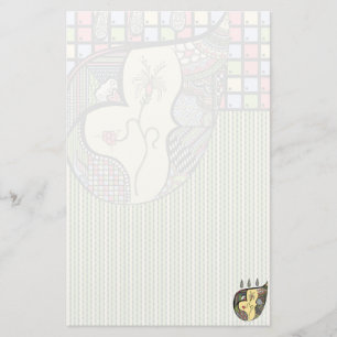 Papelaria Uma Flor No Papel De Carta