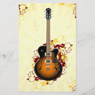 Papelaria Uma guitarra abstrata