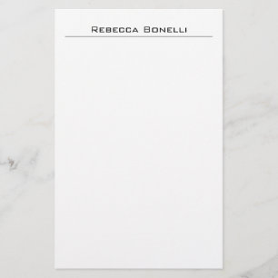 Papelaria Único Moderno Minimalista Simples Branco