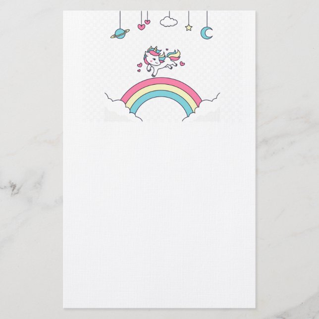 Papelaria Unicorn Rainbow (Frente)