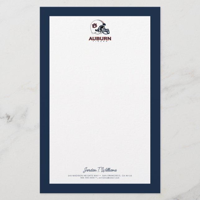 Papelaria Universidade Auburn | Auburn Futebol (Frente)