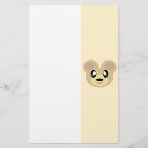 PAPELARIA URSINHO DOCE KAWAII FELIZ COM ROSTO FELIZ AMIGO
