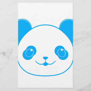 Papelaria Urso Panda Azul Kawaii