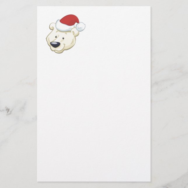 Papelaria Urso Polar de Natal (Frente)