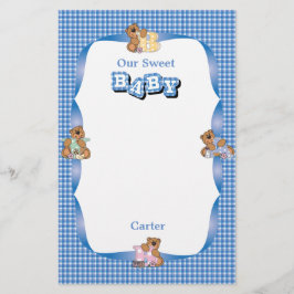 Papelaria Urso Scrapbooking do bebé