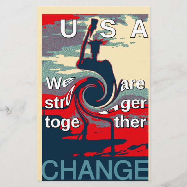 Papelaria USA Change: Unity Design mais forte junto (Frente)