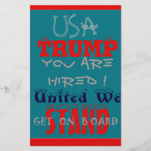 Papelaria USA Trump Você Está Cansado! United We Stand Art I