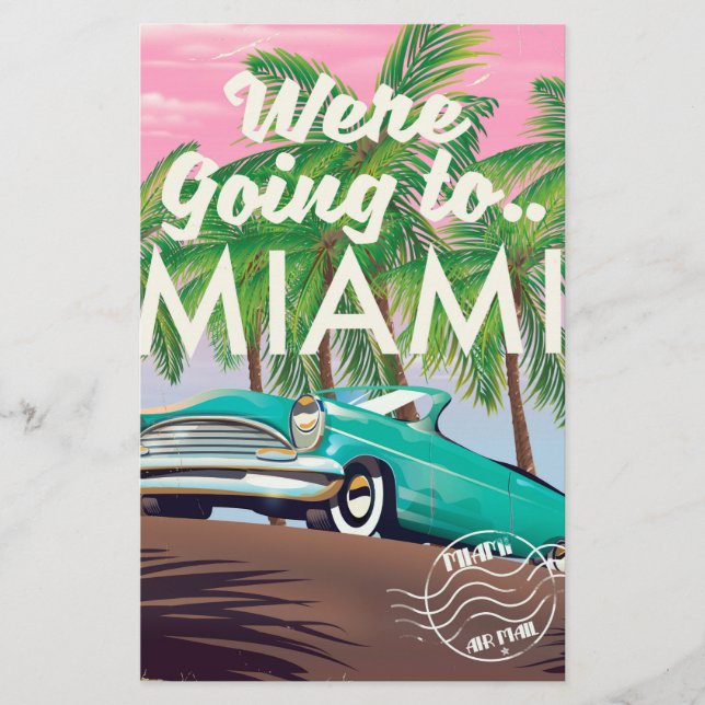 Papelaria Vamos para Miami (Frente)