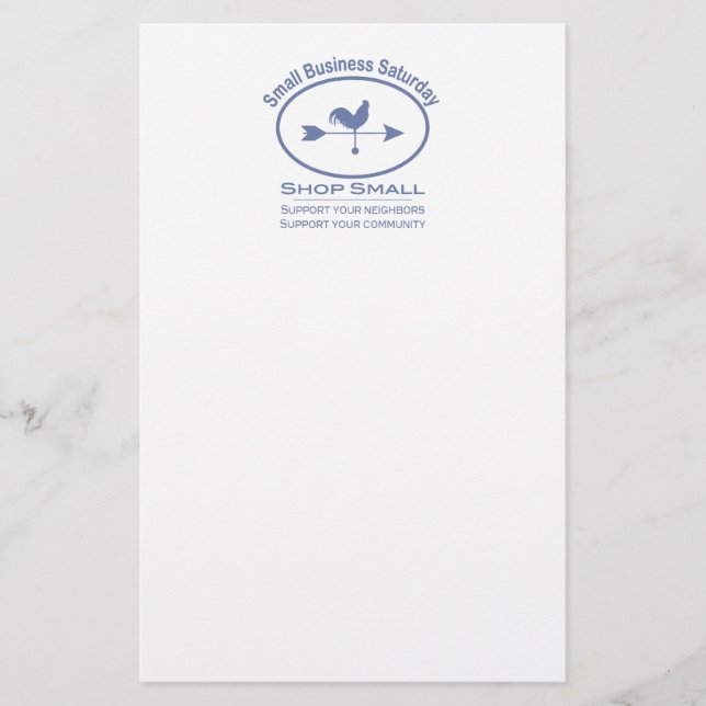 Papelaria Vane de Sábado para Pequenas Empresas (Frente)