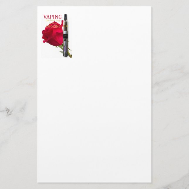 Papelaria Vaping é a melhor maneira de parar de fumar (Frente)