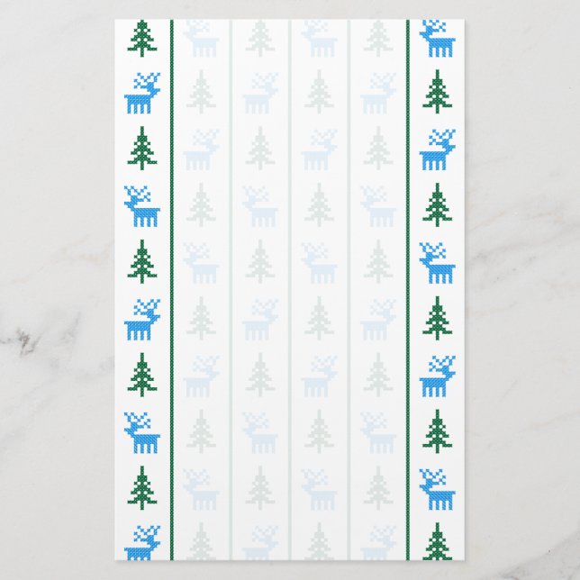 Papelaria Vedantes de Natal e árvores de Natal (Frente)