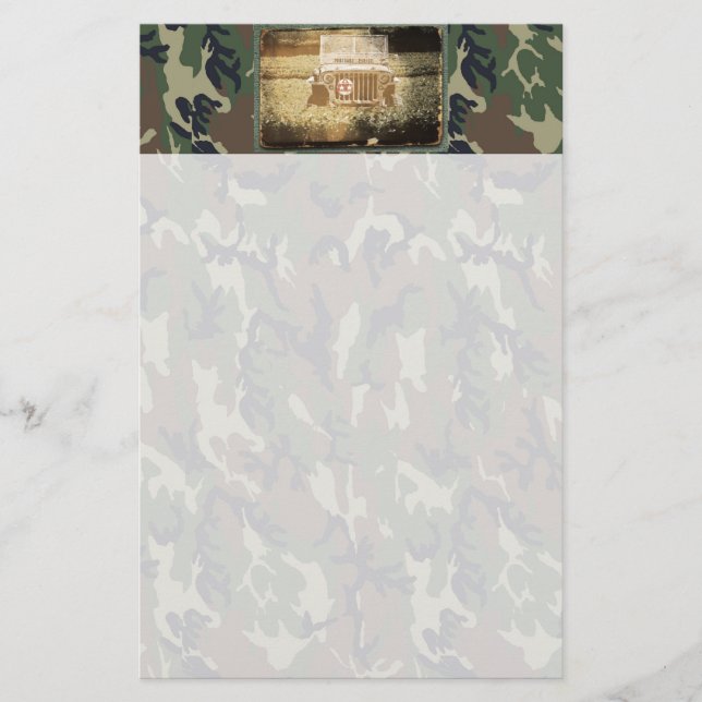 Papelaria Veículo Militar (Frente)