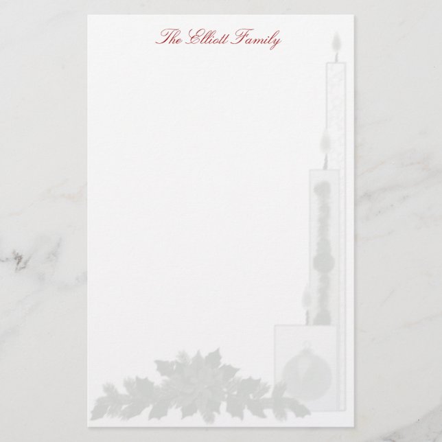 Papelaria - Velas de Natal (Frente)