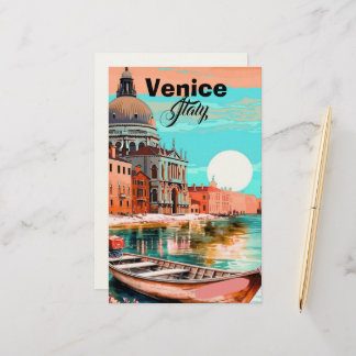 Papelaria Venice Travel Postcard Art, Venice Postcard, Venic