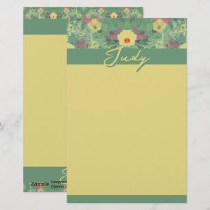 Papelaria Verde Floral