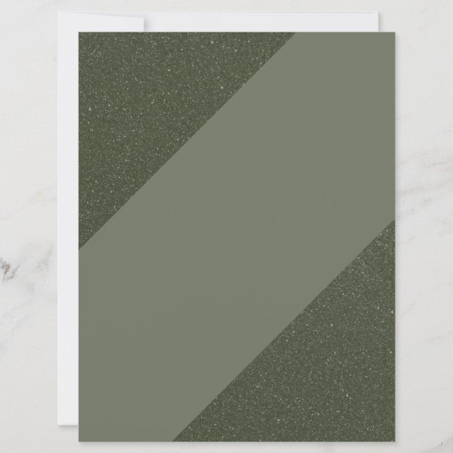 Papelaria Verde Musgo com Faixa Larga (Frente)
