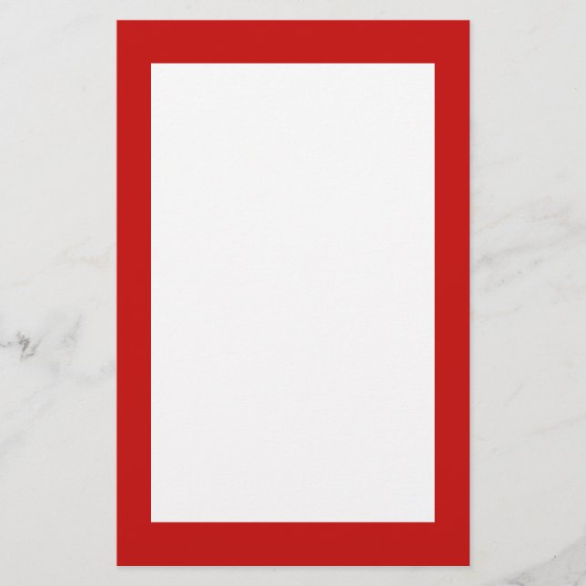 Papelaria vermelho simples (Frente)