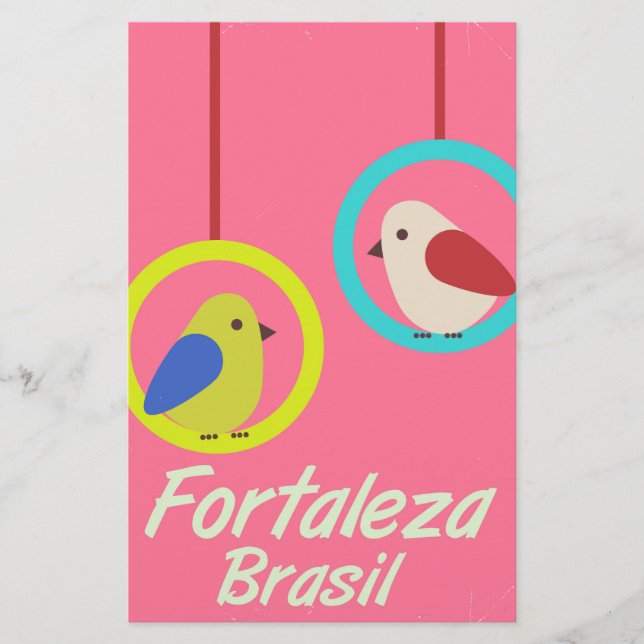 Papelaria Viagens vintage Fortaleza Brasil (Frente)