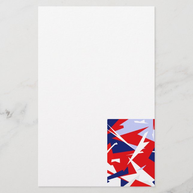 Papelaria Vibes Positivos Vermelho Azul Branco (Frente)