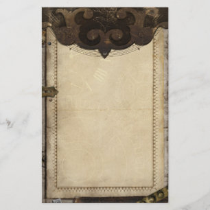 Papelaria Victorian Steampunk e engrenagens estacionárias