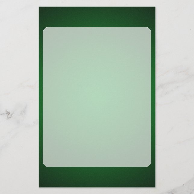 Papelaria Vigneta Verde-Preta Granulada (Frente)