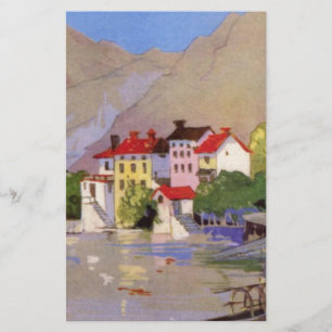 Papelaria Vila de Praia Vintage Turismo Itália