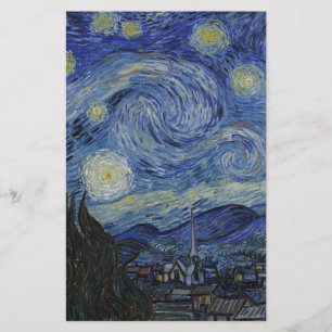 Papelaria Vincent Van Gogh - Noite Estrelada. Pintura