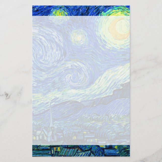 Papelaria vincent van gogh Starry Night (Frente)