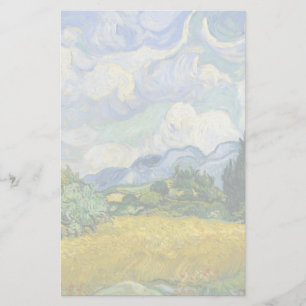 Papelaria Vincent Van Gogh Wheat Field com Cyprestes