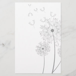Papelaria Vinhas de Flores de Dente-de-Leão Casamento Românt