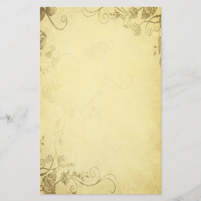 Papelaria Vintage Antique Look Wedery Stationery (Frente)