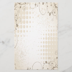 Papelaria Vintage Beige Floral
