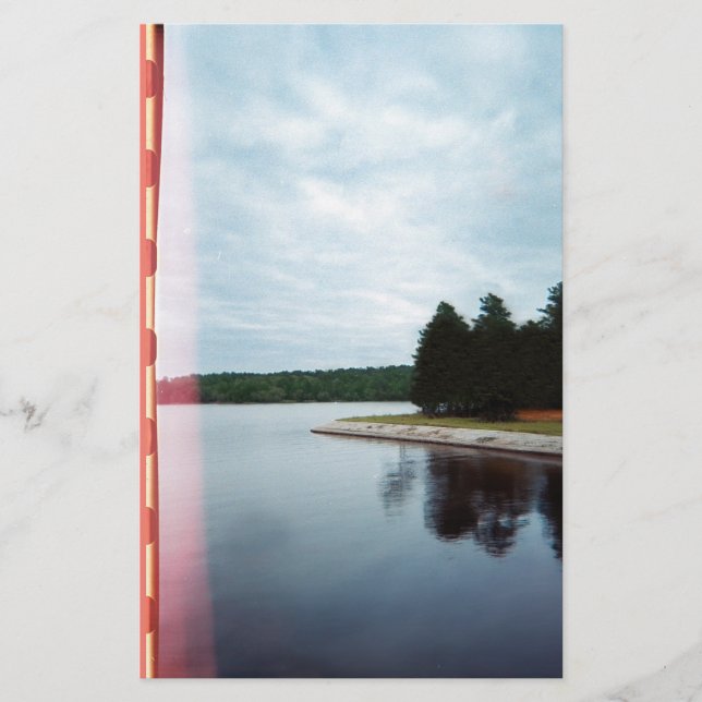 Papelaria Vintage Blue Hour Lake (Frente)