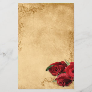Papelaria Vintage Caramel Brown & Rosa