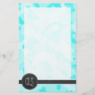 Papelaria Vintage Chalkboard; Celeste Camo; Camuflagem