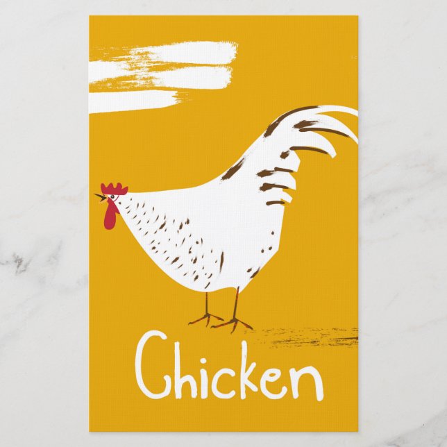 Papelaria Vintage Chicken (Frente)