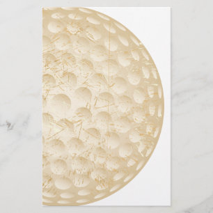Papelaria vintage da bola de golfe