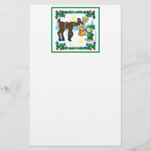 Papelaria Vintage Elf e Reindeer