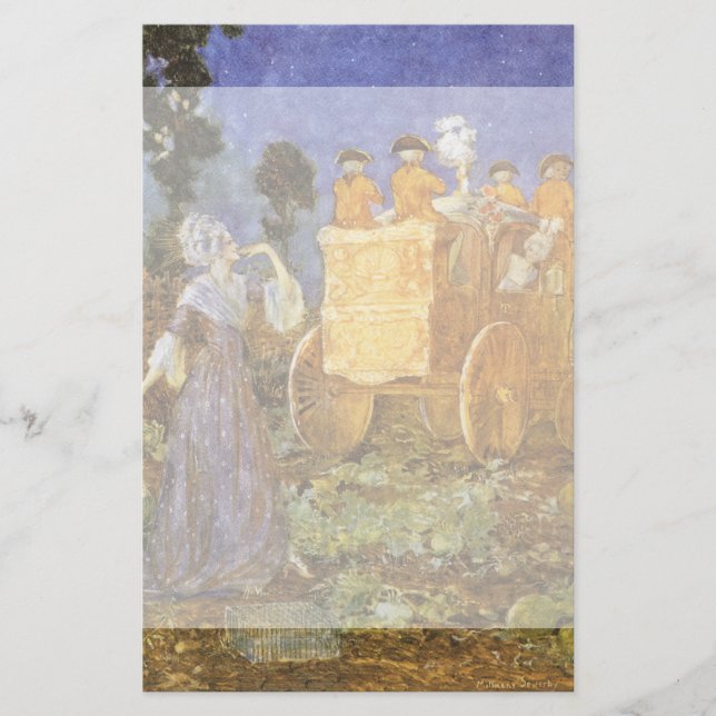 Papelaria Vintage Fairy Tales Cinderella e Fairy Godmama (Frente)