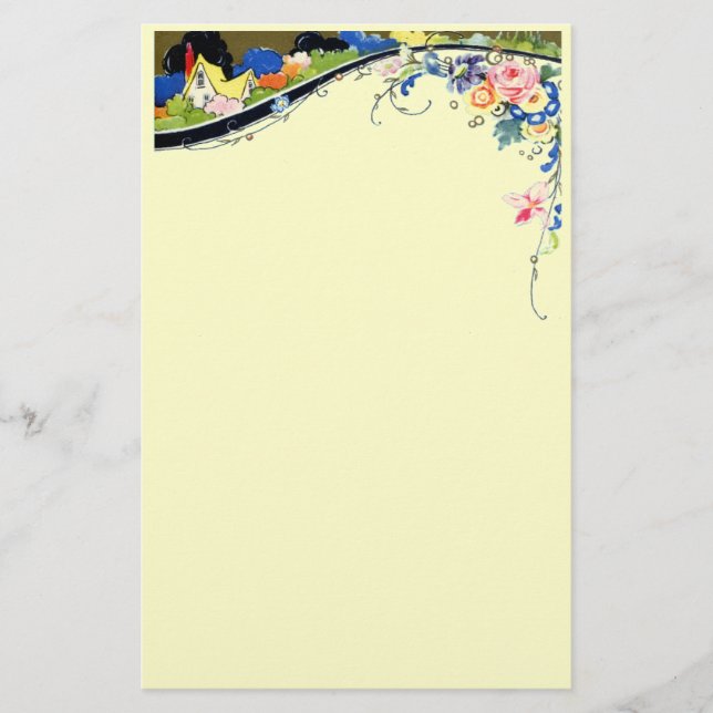 Papelaria Vintage floral (Frente)