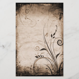 Papelaria Vintage Floral Stationery